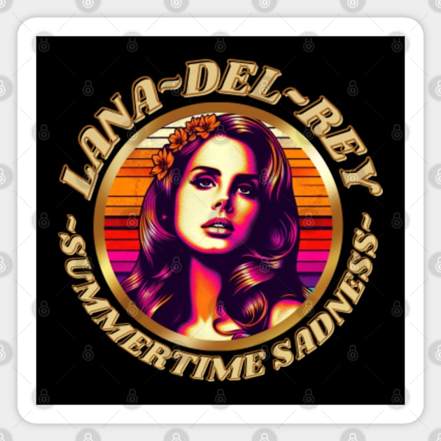 Lana Del Rey - Summertime Gold Sticker by Tiger Mountain Design Co.